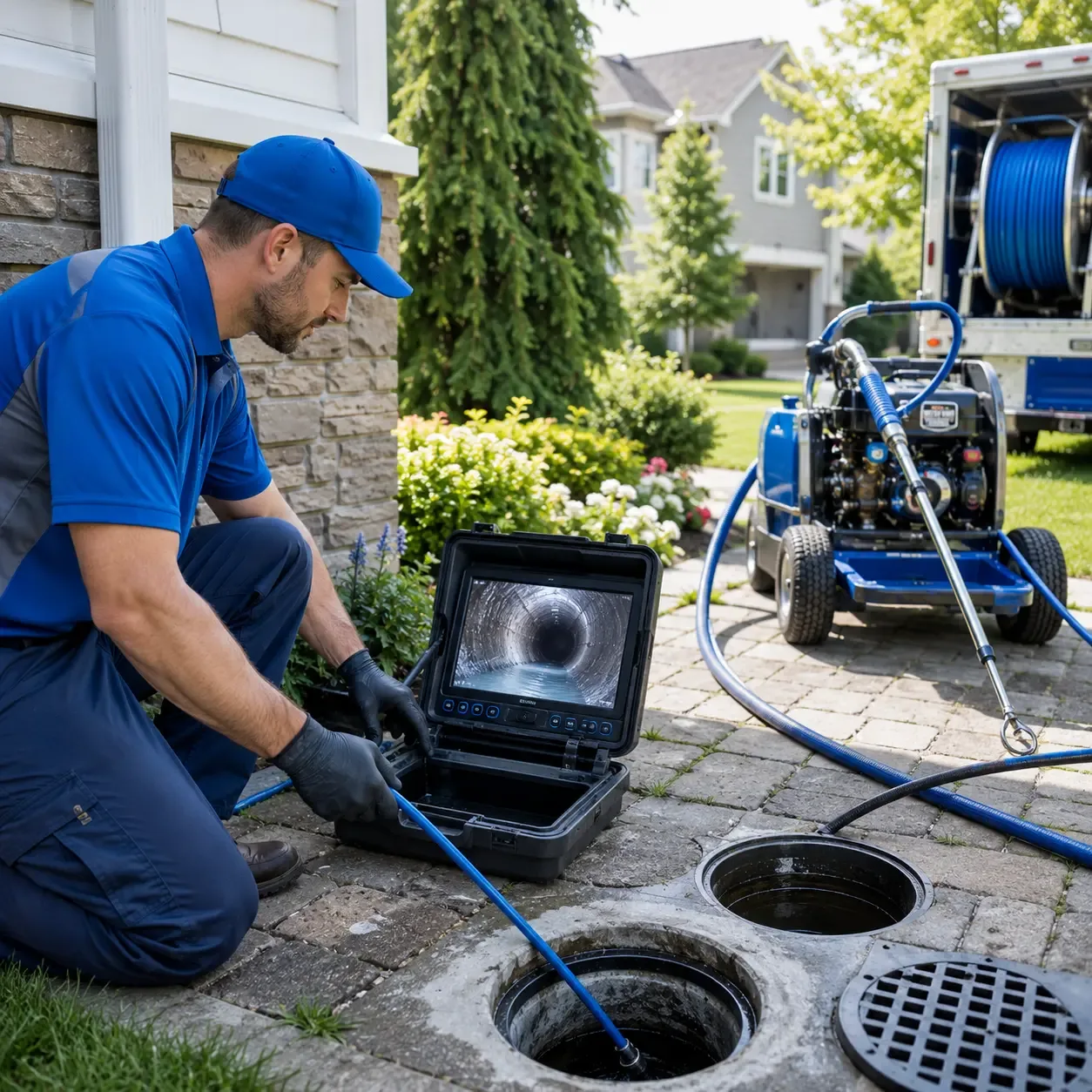 Outdoor drain cleaning professionals serving Eden, NY
